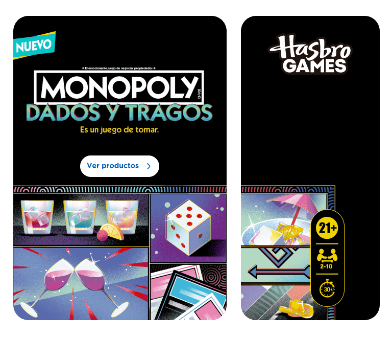 Banner tragos y dados